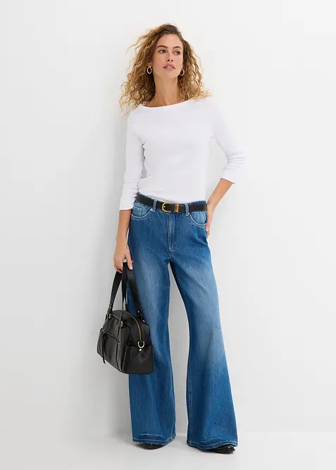 T-shirt manches longues 100% coton, bonprix