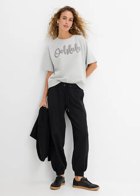 Pantalon de jogging, taille &eacute;lastiqu&eacute;e, bonprix
