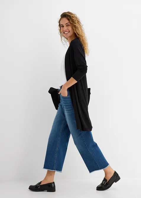 Gilet long et doux, bonprix