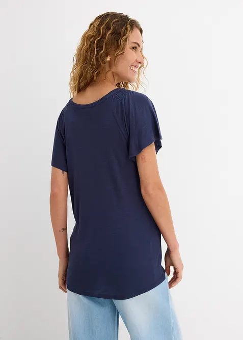 T-shirt fil flamm&eacute; &agrave; manches papillon, bonprix