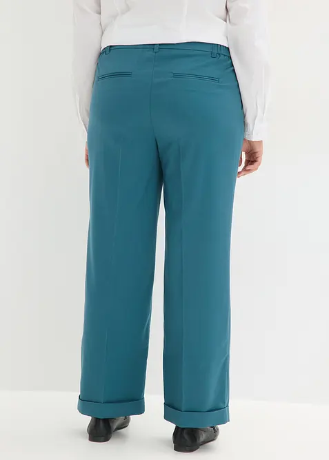 Pantalon large &agrave; pinces, bonprix