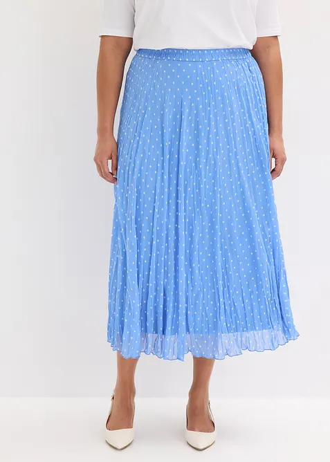 Jupe en mousseline effet froiss&eacute;, bonprix