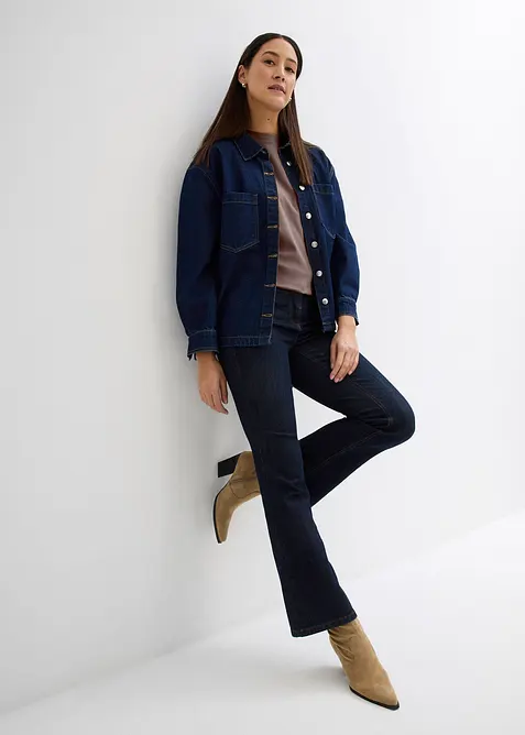 T-shirt long en interlock, bonprix