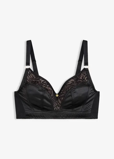 Soutien-gorge bralette sans armatures, avec dentelle, bonprix