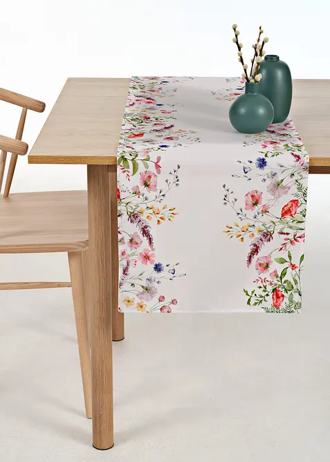 Chemin de table &agrave; imprim&eacute; floral, bonprix