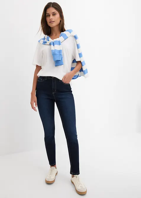 Jean skinny taille mi-haute, extensible, bonprix