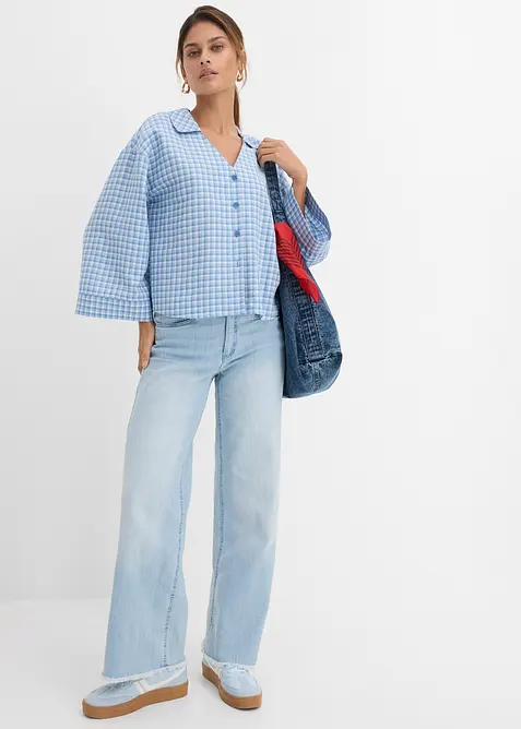 Jean large taille haute, bonprix