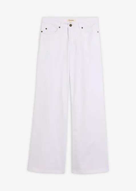 Jean large taille mi-haute, extensible, bonprix