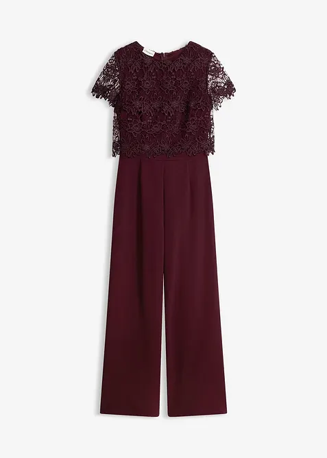 Combinaison douce en mati&egrave;re n&eacute;opr&egrave;ne avec dentelle, bonprix