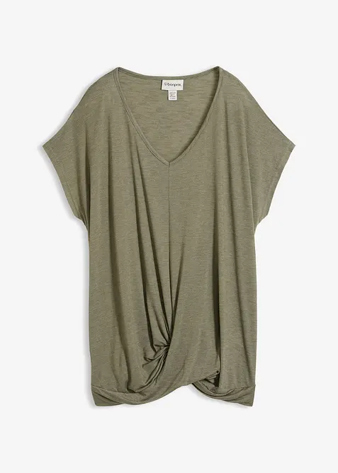 T-shirt en viscose m&eacute;lang&eacute;e, bonprix