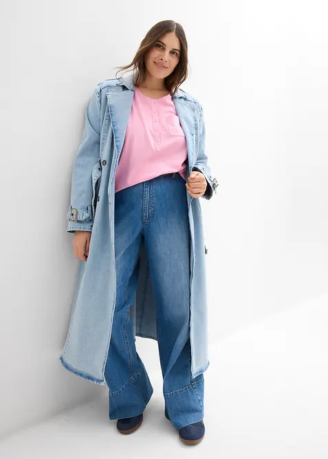 T-shirt en coton et viscose, bonprix