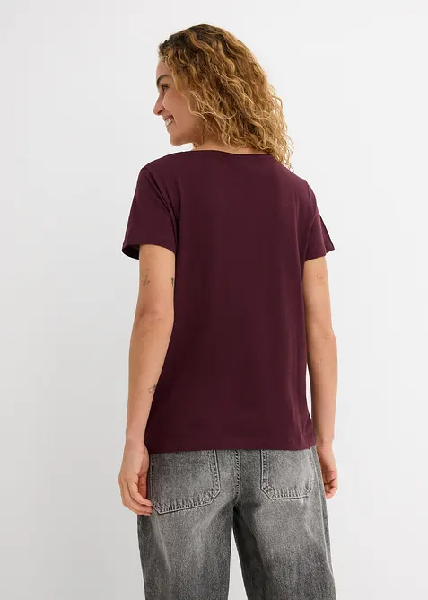 T-shirt en coton et viscose, bonprix