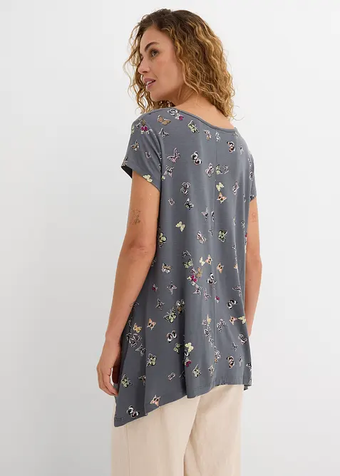 T-shirt avec papillons en viscose, bonprix