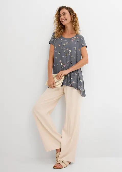 T-shirt avec papillons en viscose, bonprix