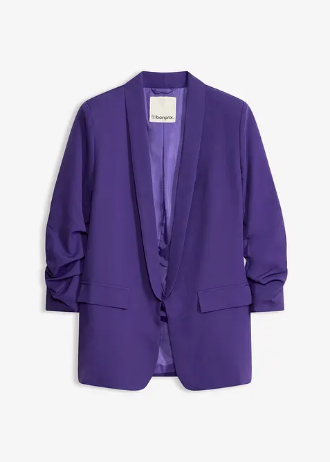 Blazer &agrave; manches fronc&eacute;es, bonprix