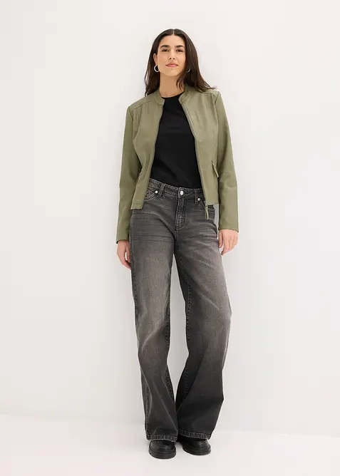 Veste enduite en viscose, bonprix