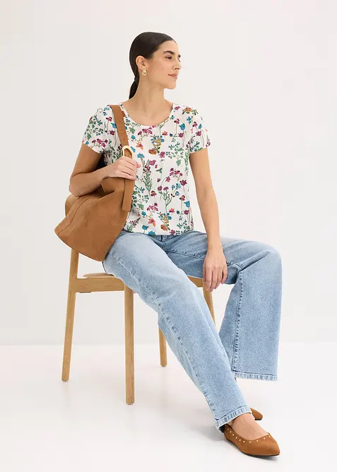 Blouse manches courtes, bonprix