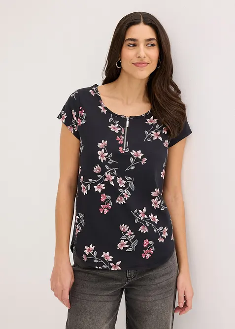 T-shirt oversize en coton extensible, bonprix