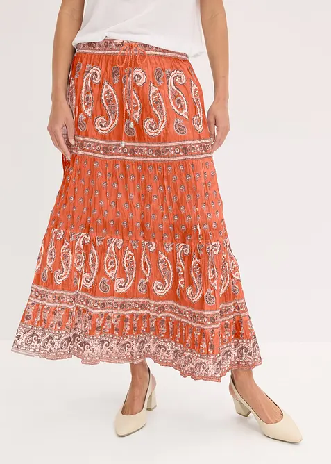 Jupe longue 100% coton, bonprix