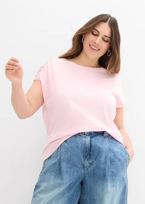 T-shirt boxy, manches courtes, bonprix