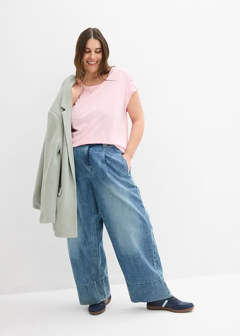 T-shirt boxy, manches courtes, bonprix