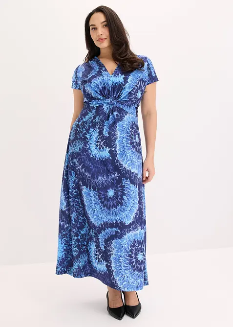 Robe longue en jersey imprim&eacute;, bonprix