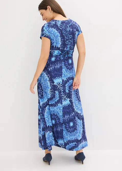 Robe longue en jersey imprim&eacute;, bonprix