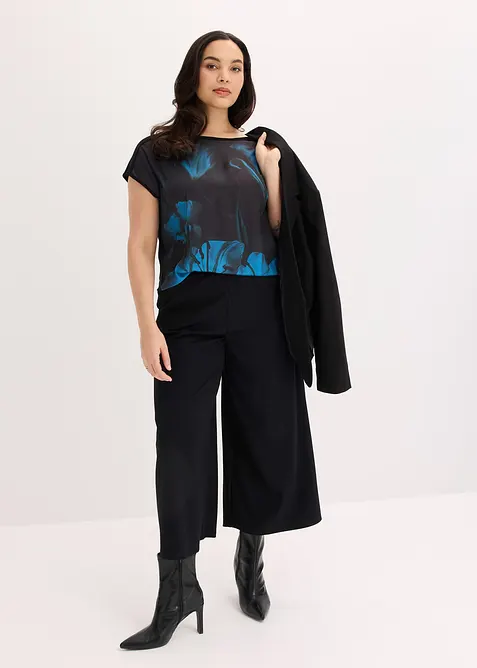 T-shirt imprim&eacute; en mati&egrave;re douce, bonprix