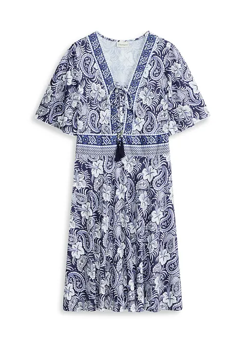 Robe courte imprim&eacute;e, bonprix