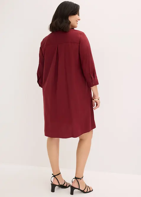 Robe-chemise en popeline solide, bonprix