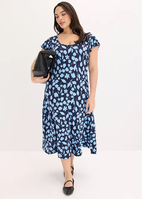 Robe imprim&eacute;e en jersey viscose, bonprix