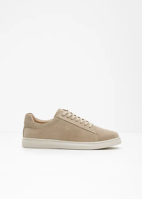 Sneakers en cuir velours, bonprix