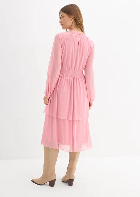 Robe en jersey et mesh fin, bonprix