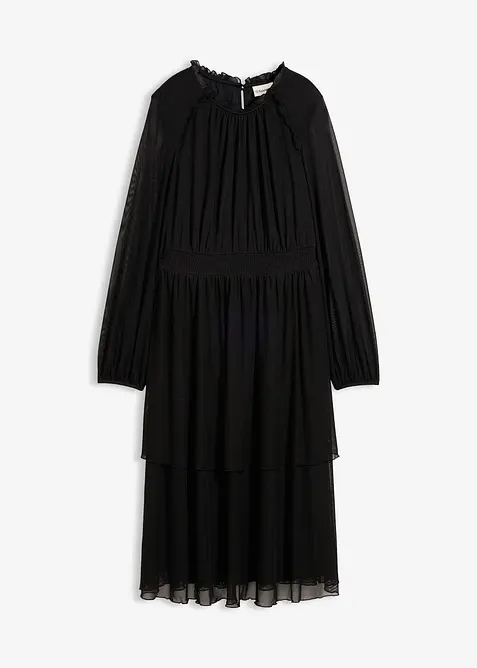 Robe en jersey et mesh fin, bonprix