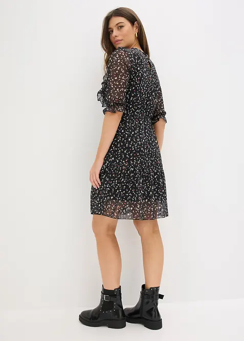 Robe en jersey et mesh fin, bonprix