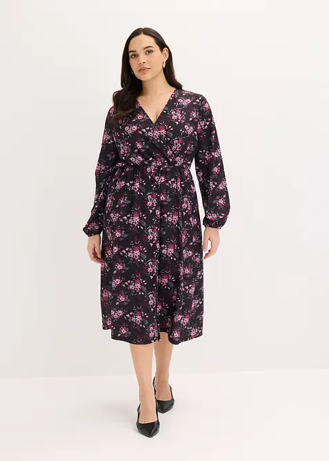 Robe en jersey &agrave; manches ballon, bonprix