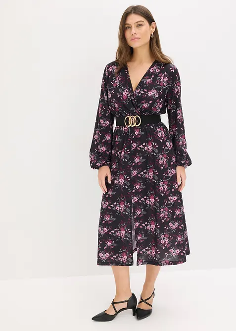 Robe en jersey &agrave; manches ballon, bonprix