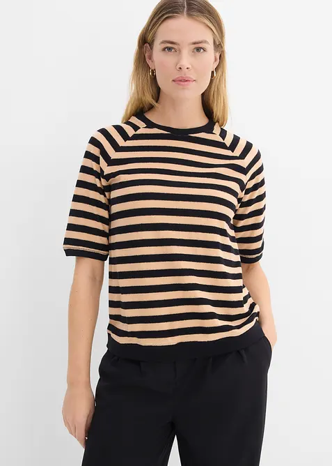 T-shirt en tissu &eacute;ponge doux, bonprix