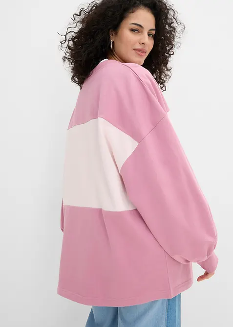 Sweat oversize 100% coton, bonprix