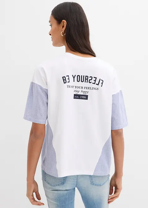 T-shirt oversize en coton extensible, bonprix
