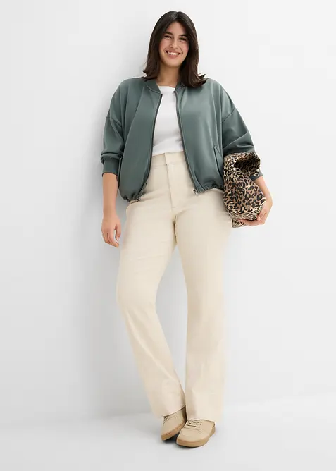 Blouson oversize en sweat doux, bonprix