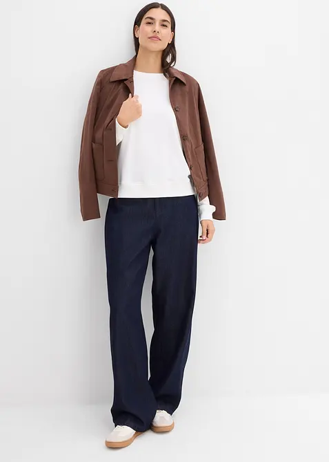 Sweat avec d&eacute;tails crochet, bonprix