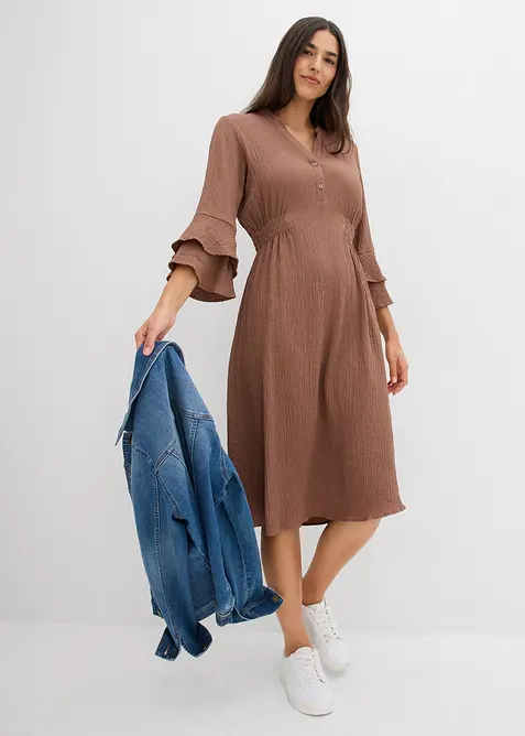 Robe en mati&egrave;re textur&eacute;e, bonprix