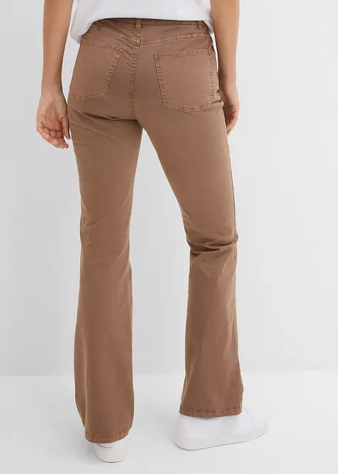 Jean flare taille mi-haute, extensible, bonprix