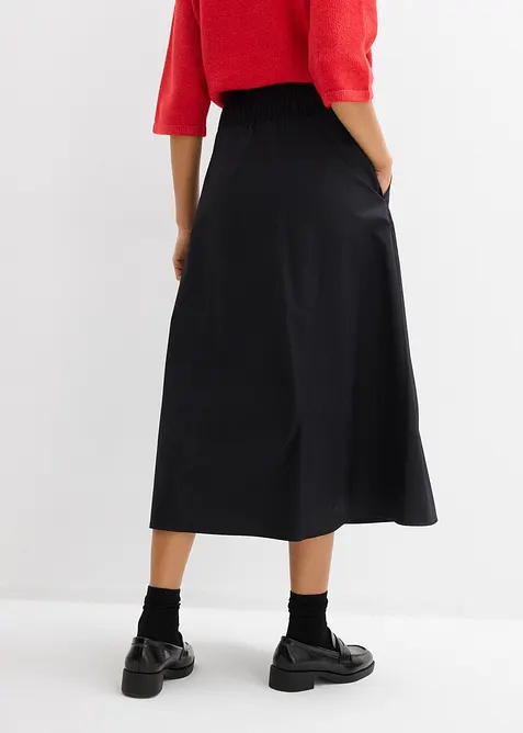 Jupe midi 100% coton, bonprix