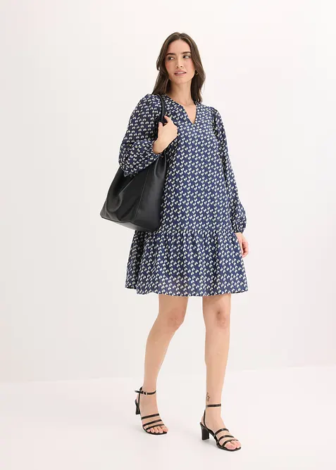 Robe courte effet froiss&eacute;, bonprix