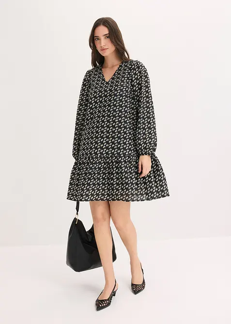 Robe courte effet froiss&eacute;, bonprix