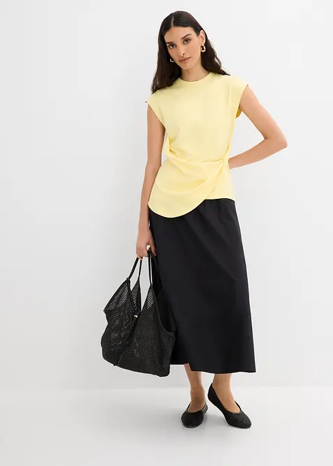 T-shirt &agrave; base asym&eacute;trique, bonprix