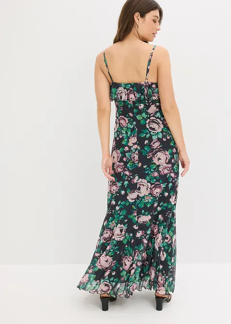 Robe &agrave; bretelles en mesh doux, bonprix