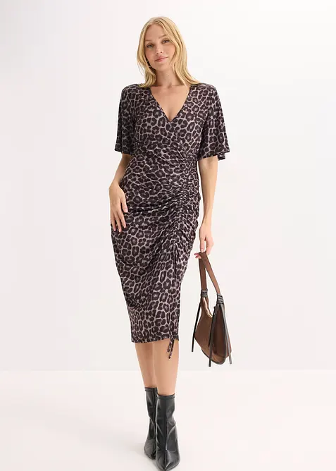 Robe midi pr&egrave;s du corps, bonprix